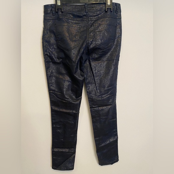 Jeans with faux leather appearance - Picture 3 of 4